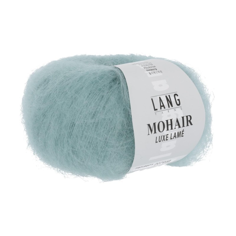 Lang Yarns Mohair Deluxe M Mint/Silver Colour (0071) – 25g/Approx.