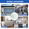 8 Inch Hooded Wall Vent with Screen and Damper, Metal