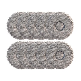 10 Pack Replacement Mop Pads,Washable Reusable Mopping Pads Compatible with ECOVACS DEEBOT X1 Omni/X1 TURBO/T30S PRO/T5O PRO Omni Robot Vacuum Cleaner Accessories