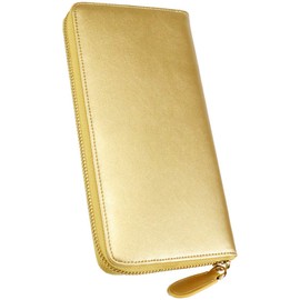 Berkut Feng Shui Gold Long Wallet, All Gold, YKK Zipper, Round Zipper, Unisex, all gold