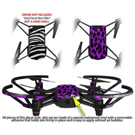Skin Decal Wrap 2 Pack for DJI Ryze Tello Drone Zebra Drone NOT Included