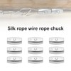 LT Easiyl 20pcs Wire Rope Clips Galvanised Steel Egg Shape