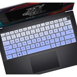 Keyboard Cover Skin Compatible with Dell Precision 5000 Series 5680 5690 5470 5480 5490 Mobile Workstation Laptop, Dell Precision 14" 16" Protector - Gradual Purple