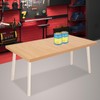 QUSKLISU Rectangular Countertop, Adjustable Standard Countertop Rectangular Rubberwood Butcher Block