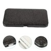 Healvian Eyelash Tweezers Storage Box Magnetic Tweezer Organizer Case for