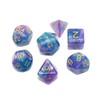 HD Dice DND RPG Blue Purple Polyhedral Dice Set Fit