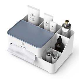 MELUBEE PP Multipurpose Tissue Box Cover Rectangle – Decorative Rectangular Cover for Bathroom, Office, Home – Facial Tissue Organizer Box – Modern Tissue Cover for Desk, Bedroom, Living Room