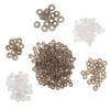 370 PCS 5mm-20mm Solid Black Eyes with Washers, Colorful Craft