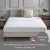 DreamFit 4-Degree Dream Cool Performance Fabric Mattress Protector, Full, White