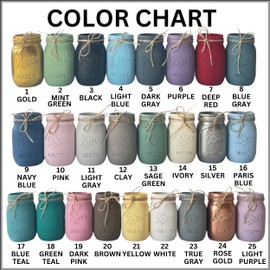 Mason Jar Centerpieces for Tables, Painted Mason Jar Centerpieces Mason Jar Centerpieces with Flowers, Centerpieces for Birthday, Choose Your Size & Color, Artificial Flowers Optional, Set of 5