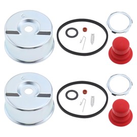SG Store 2Sets Carburetor Float Bowl & Needle Seat Kit Primer Bulb O-Ring Repair Kit Compatible with Tecumseh 631867 631021B 631021A 631021 36045A Lawn Mower Carb