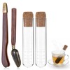 2 PCS Tea Infuser Glass Tea Strainers for Long Leaf