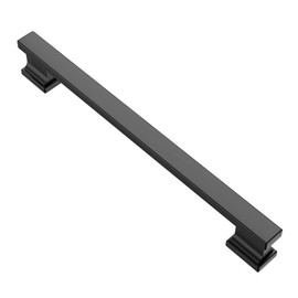 Alzassbg 10 Pack Matt Black Cabinet Pulls, 7 Inch(177.8mm) Hole Centers Kitchen Cabinet Handles for Cabinets and Drawers AL3061MB