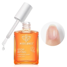 modelones Modelones Nail Biting Treatment, No Bite Nail Polish, Thumb Sucking Deterrent, Promotes Fast Nail Growth, Stop Nail Biting, Easy Application, Quick-Drying Bitter Nail Polish 15 ML