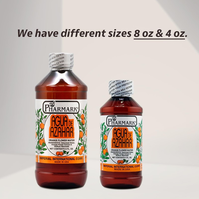 Pharmark Agua De Azahar 4 Oz. Orange Flower-Blossom Water