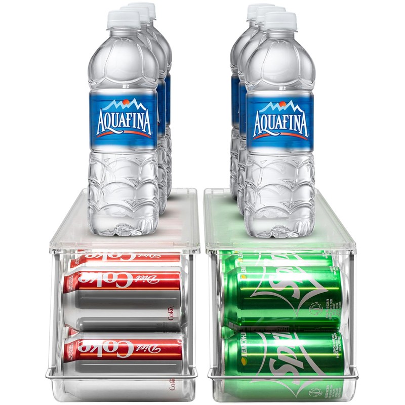Sorbus Soda Can Organizer for Refrigerator Stackable Can Holder Dispenser