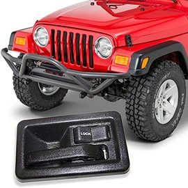 Quadratec Interior Door Handle, Passenger Side - Fits Jeep CJ, Wrangler TJ, YJ & LJU 1982-2006 with Full or Half Doors - OEM Replacement - Easy Installation in Under an Hour - Durable Design