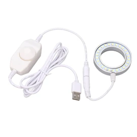LED Ring Light Adjustable for Stereo Microscope Industrial Camera Imaging Parts Accessories