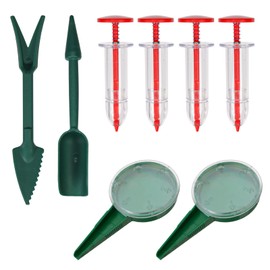 Patty Both Mini Seed Spreader 8pcs Planting Tools Durable Lightweight Ergonomic Plastic Gardening Set for Vegetables Flowers Farm Garden