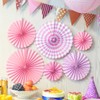 Time to Sparkle 6pcs Mix Hanging Paper Flowers Party Fan