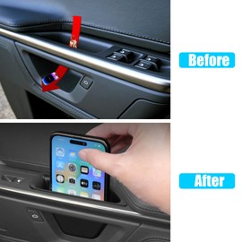 Jaronx Compatible with RIVIAN Door Organizer Tray 2025, 4PCS Door Insert Storage Box for 2025 RIVIAN R1S/ RIVIAN R1T, Door Storage Tray Door Pull Containers for RIVIAN R1T Accessories R1S Accessories