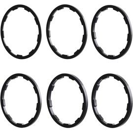 Bicycle Flywheel Washer Spacer Cassette Headset Gasket, 6Pcs Cassette Spacer Bicycle Flywheel Washer Spacer Bicycle Bottom Bracket Axle Washer,Bicycle Flywheel Hub Washer Spacer Cassette Gasket