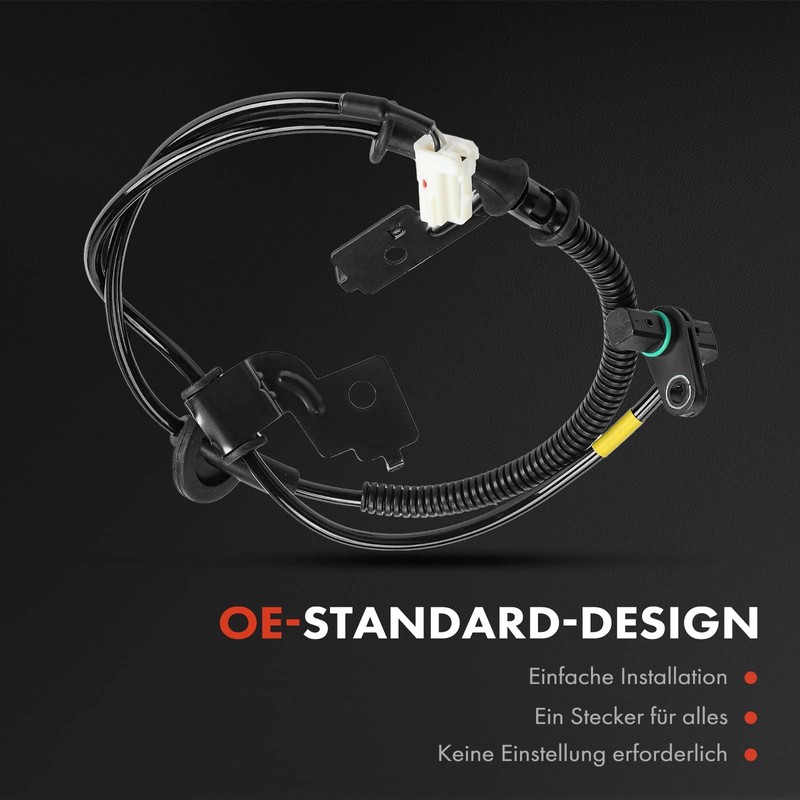 Frankberg 2x ABS Sensor 2-polig Hinten Links Rechts Kompatibel mit