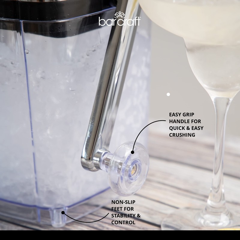 Kitchen Craft Bar Craft Rotary Action Acrylic Ice Crusher