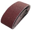 10 x Sanding Belts 120 Grit 7.5 x 53.3 cm