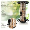 wildtier liebe Körner Feeder Column, Bird Feeder 26 cm, Black