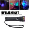 365nm UV Flashlight USB Rechargeable Portable Ultraviolet Torch Light Pet
