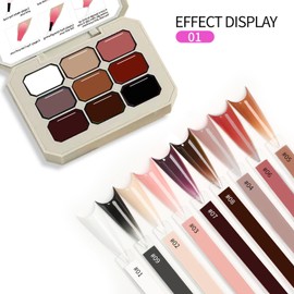 AOBOO Ombre Nail Polish Professional Gradient Nail Art 9 Color Pat Painting Gel With 100PCS Nail Sponges & Grabbing Pen For Efficient Completion Of Painting Gel For Nail Art Complex Design (1)