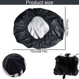 UEIOAVL Bicycle Covers, 1 Piece Rain Cover, Waterproof Cover for Bicycle Baskets, Suitable for Protecting Your Bicycle Bag from Rain, Mud and Dust (Black)
