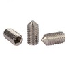 M3 x 6mm Stainless Steel Cone Point Grub Screws Hex