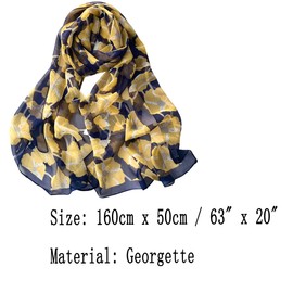 FAIRYGATE Head Scarf for Women UK Floral Ladies Women's Fashion Print Long Scarves Flower Shawl Wrap Scarfs Gift for Lover Coworkers Family and Friends B7113