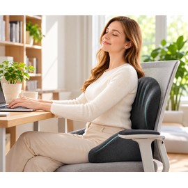 Ergonomic Memory Foam Seat Cushion for Office Chairs – Comfortable Seating with Lumbar Support for Work and Driving