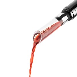 D&Slifei Wine Aerator Pourer - Premium Aerating Pourer and Decanter Spout Attaches to Wine Bottle for Improved Flavor, Enhanced Bouquet, Rich Finish and Bubbles, No-Drip, Spill