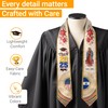 CHMKMF El Salvador Graduation Stole, Salvadoran American Flag Graduation Sash