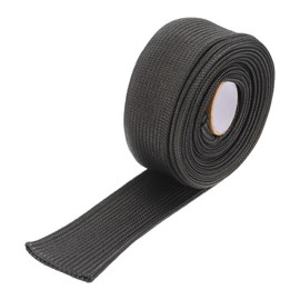 sourcing map Heat Shield Sleeve, 0.8" ID 10 Feet Heat Sleeve Automotive Wire Heat Shield Fuel Line Heat Shield Sleeve Heat Sleeve Heat Wrap 500 Degree for Wires, Black