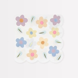 Meri Meri Happy Flowers Large Napkins (Pack of 16)