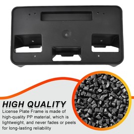 XhuangTech Front License Plate Frame Bracket Compatible with 2021 2022 2023 C-hevy Silverado 2500/3500 HD, Front Bumper License Plate Holder Mounting Kit Replacement for GM1068212 84186106, Black