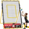 Happy Jump Adjustable Volleyball Rebounder Net Equipment 7x4 FT with
