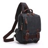 D-SACK Men's Canvas Oblique One Shoulder Body Bag Messenger Canvas,