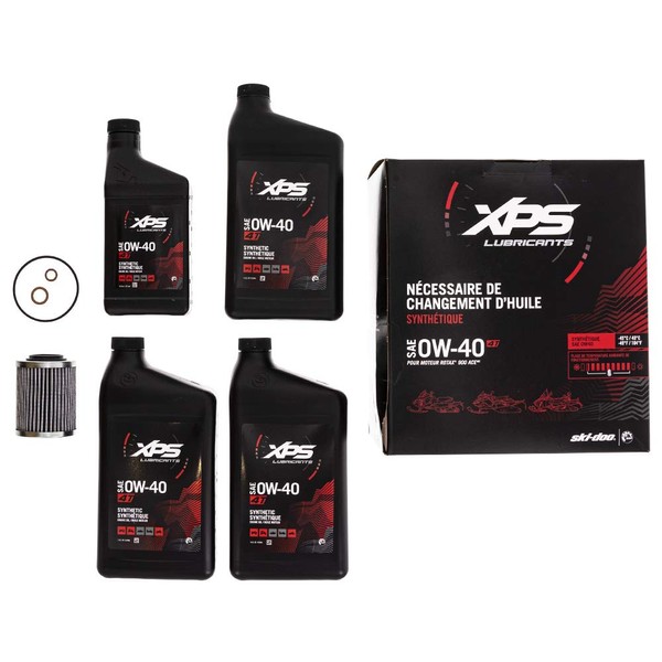 SKI-DOO 4T 0W-40 Synthetic Oil Change Kit for Rotax 900 ACE engine