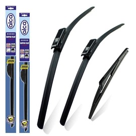 alca Germany Fits Citroen C3 Picasso 2010-onwards Set of 3 Windscreen Wiper Blades Super Flat Front Rear 24"16"BL 11"L ASF2416BL11L