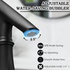 Touchless Bathroom Faucet, Matte Black Smart Motion Sensor Bathroom Sink