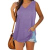 XIEERDUO Tank Top for Women Loose Fit V Neck Basic