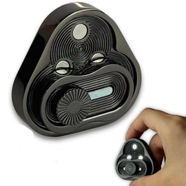 Metal Fidget Slider, Triangle Magnetic Fidget Slider, EDC Metal Fidget Slider Toys, Fidget Toys Adults, Autism Sensory Toy for Adults (Black)