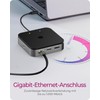 ICY BOX USB4 Docking Station (7-in-1) für 2 Monitore (1x