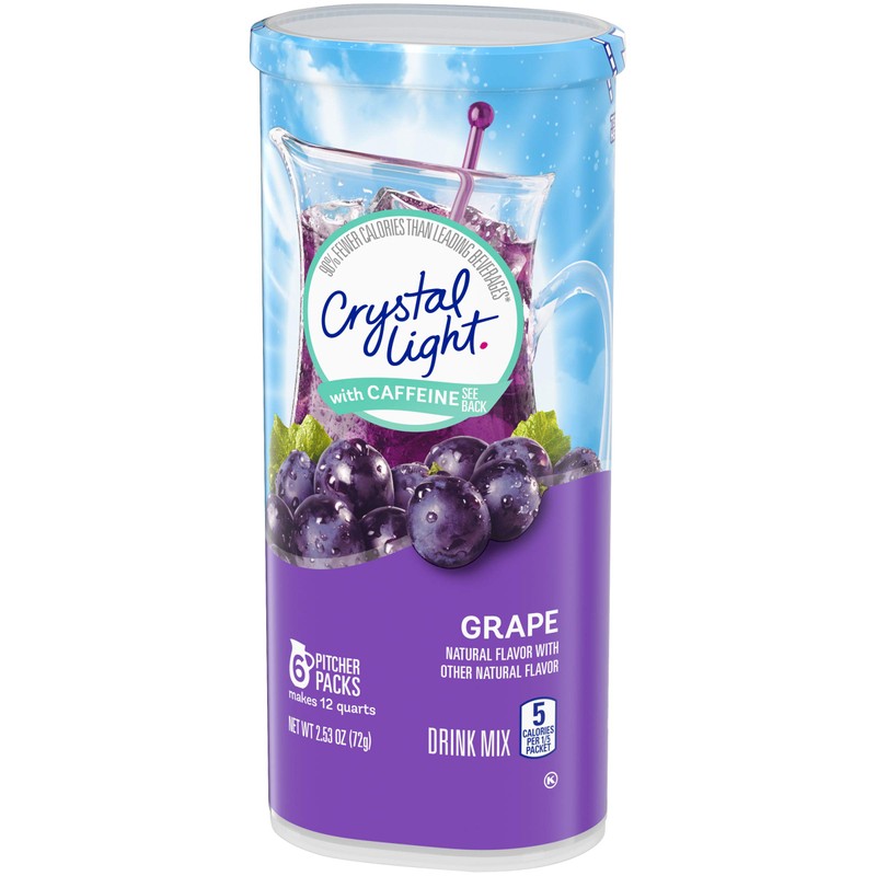 Crystal Light Sugar-Free Energy Grape Naturally Flavored Powdered Drink Mix